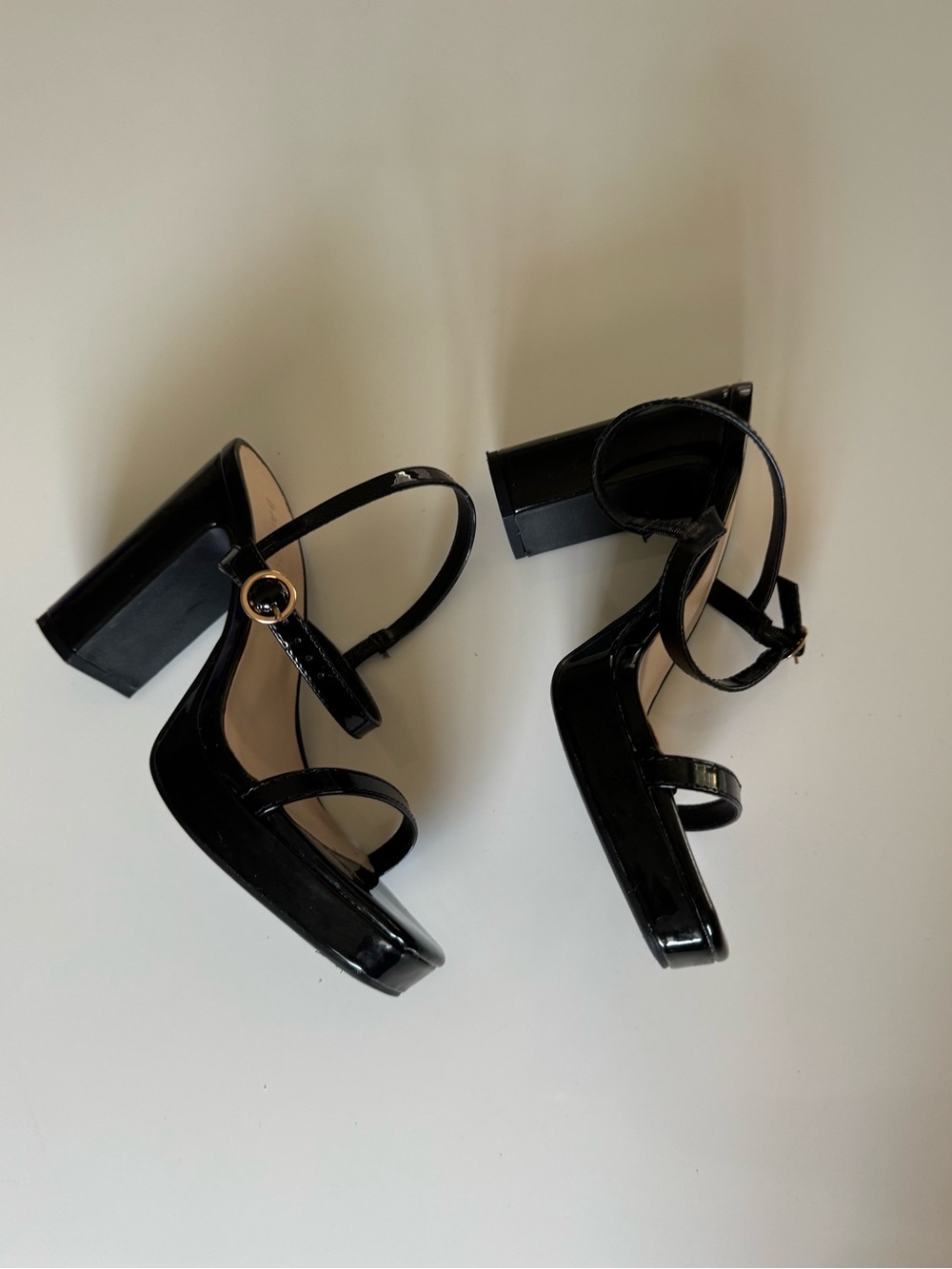 Black Chunky Heels 7